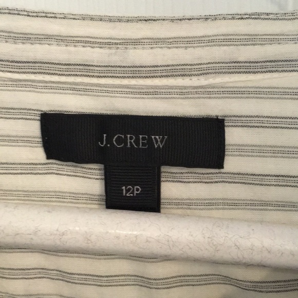 J Crew Striped  Tunic Size 12 Petite - Picture 5 of 6